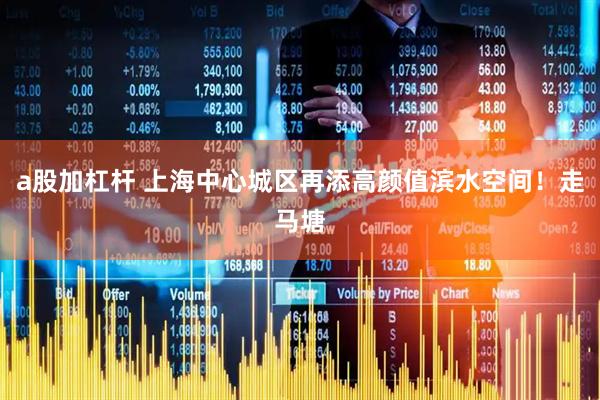 a股加杠杆 上海中心城区再添高颜值滨水空间！走马塘