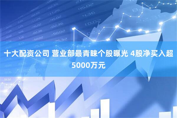 十大配资公司 营业部最青睐个股曝光 4股净买入超5000万元